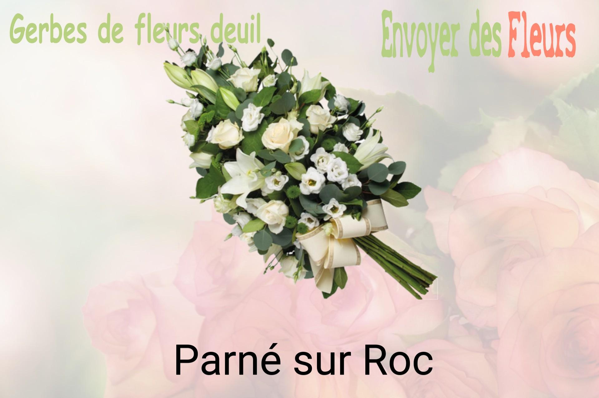 Gerbe de fleurs de deuil livrée à Parné-sur-Roc
